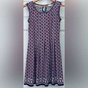 Max Studio Red and Black Patterned Mini Dress